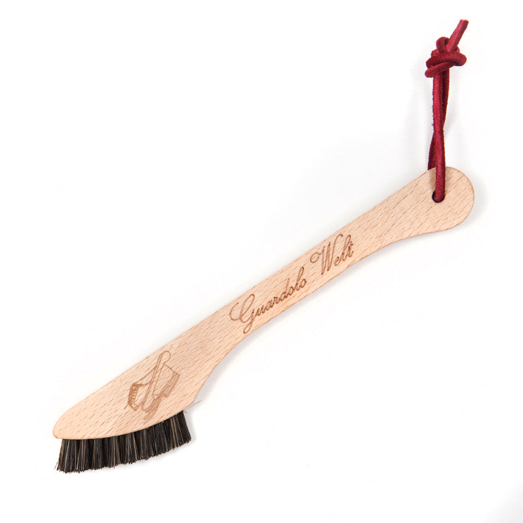 Kantenbürste "Welt Brush" aus natürlichem Buchenholz - Handarbeit